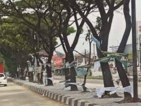 500 APK Ganjar-Mahfud di Bandung Dirusak Orang Tak Bertanggung Jawab