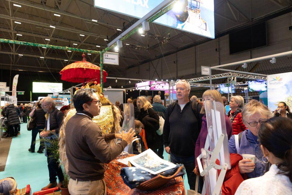 Pameran wisata Indonesia di Travel Expo 2024 Norwegia. (dok. KBRI Oslo)