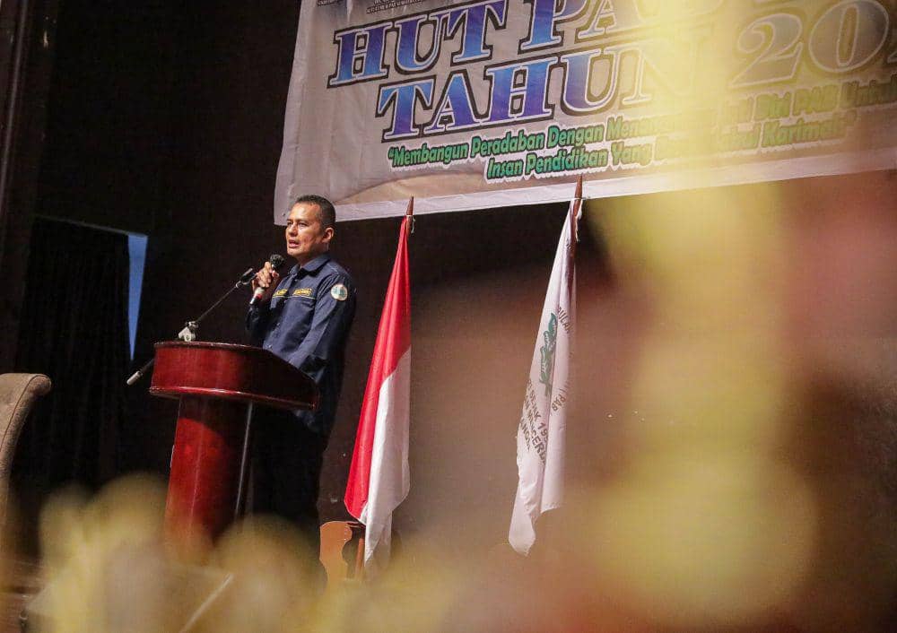 Musa Rajekshah atau Ijeck menghadiri HUT PAB ke-68 di Four Point Hotel, Medan, Senin (15/1/2024). (Dok. IDN Times)