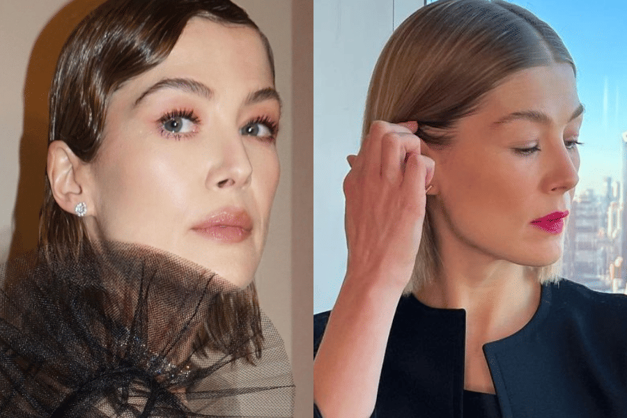 9 Gaya Makeup ala Rosamund Pike, Pemain Drama Saltburn!