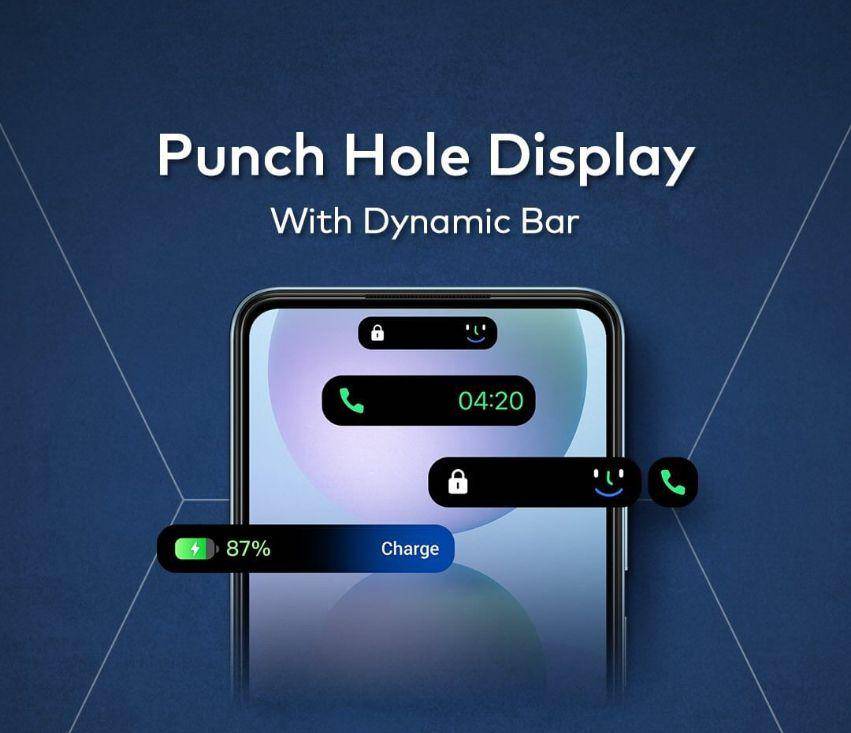 punch hole itel P55 NFC (instagram.com/itelindonesia)