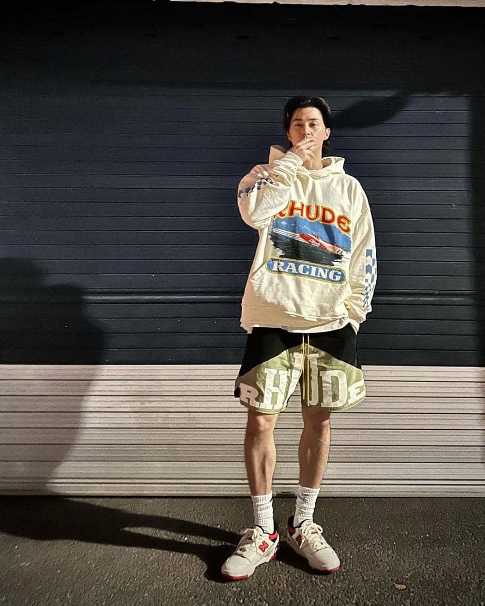 padu padan short pants ala Kim Ji Hoon (instagram.com/jiraishin99/)
