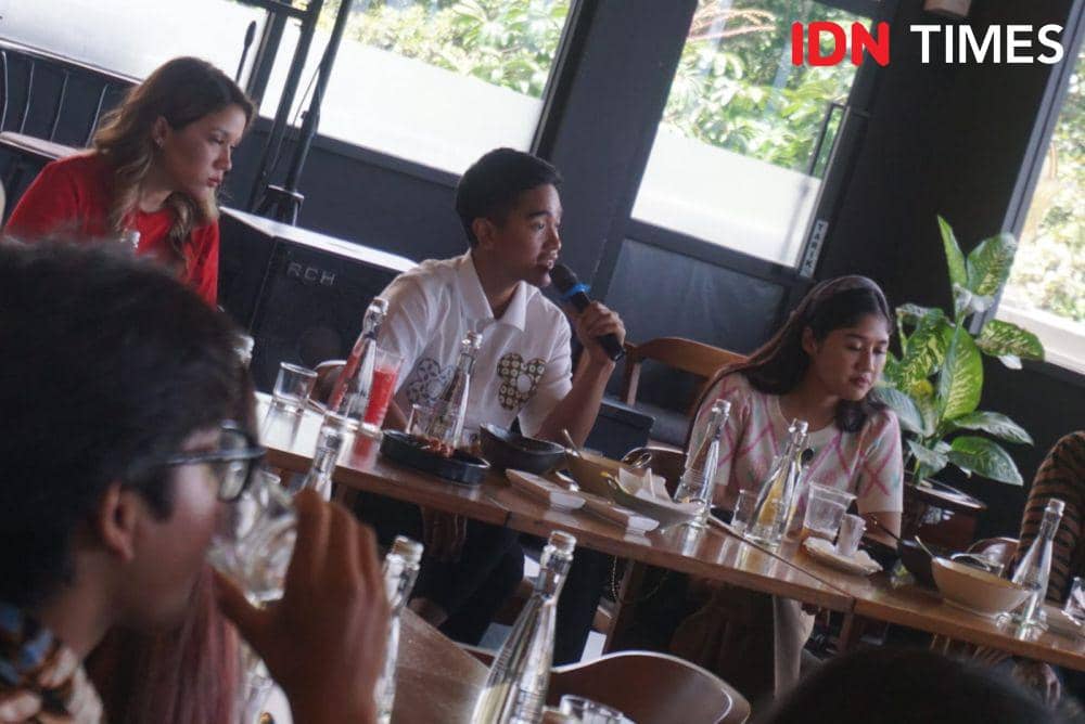 Ketua Umum PSI, Kaesang Pangarep, bertemu influencer di Plaza Ambarrukmo. (IDN Times/Tunggul Damarjati)