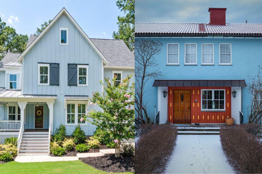 16 Inspirasi Kombinasi Eksterior Cat Biru Muda, Bikin Rumah Nyaman!