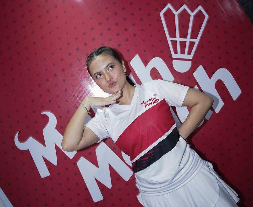 potret Marsha Aruan di pertandingan badminton (instagram.com/aruanmarsha)