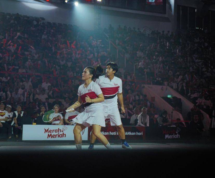 potret Marsha Aruan di pertandingan badminton (instagram.com/aruanmarsha)