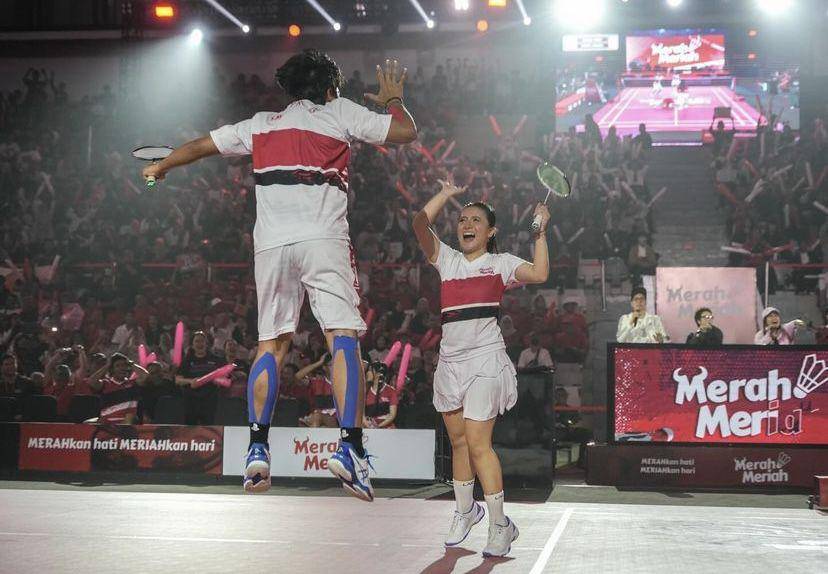 potret Marsha Aruan di pertandingan badminton (instagram.com/aruanmarsha)