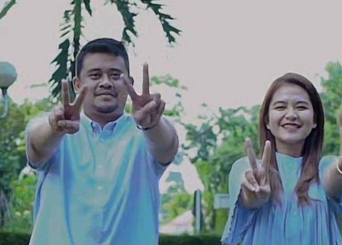 Wali Kota Medan Bobby Nasution dan Kahiyang Ayu unggah video joget Gemoy di akun TikTok (screenshoot TikTok @bobbynst)