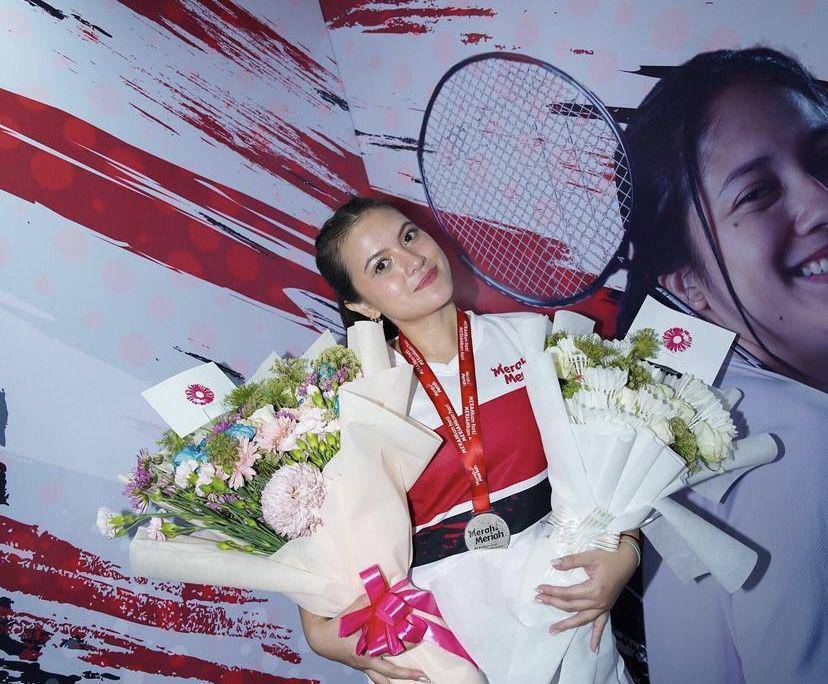 potret Marsha Aruan di pertandingan badminton (instagram.com/aruanmarsha)