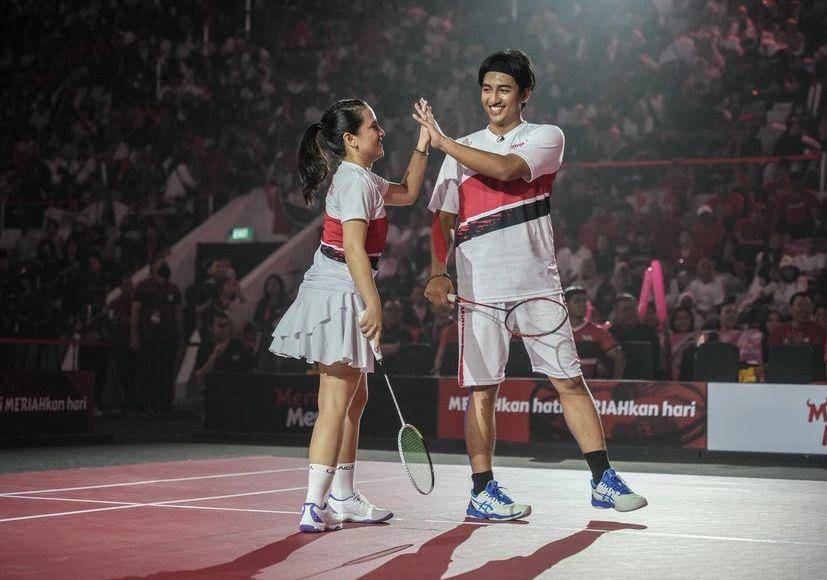 potret Marsha Aruan di pertandingan badminton (instagram.com/aruanmarsha)