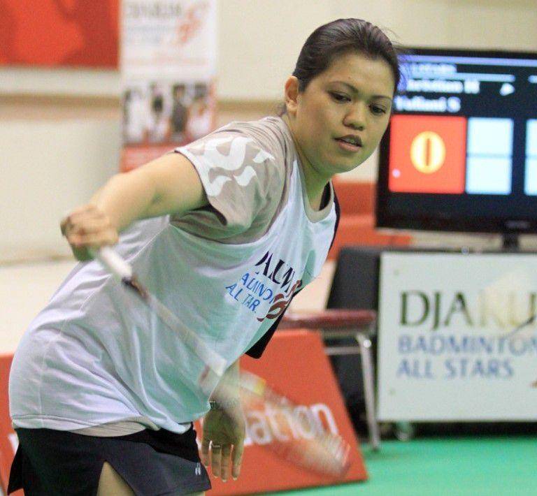 Mia Audina saat bermain bulu tangkis. (pbdjarum.org)