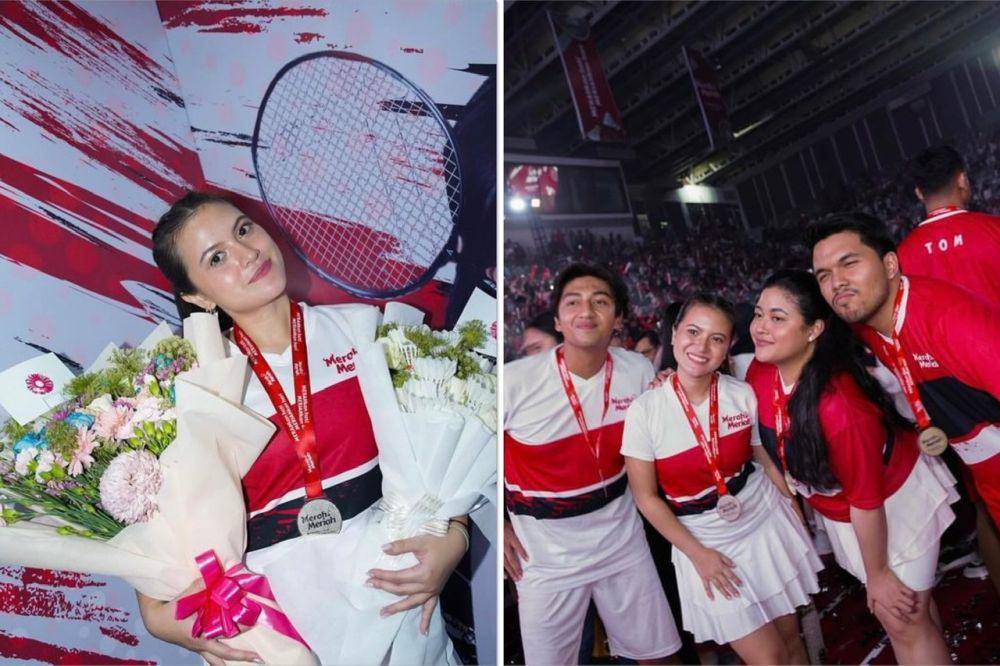 potret Marsha Aruan di pertandingan badminton (instagram.com/aruanmarsha)