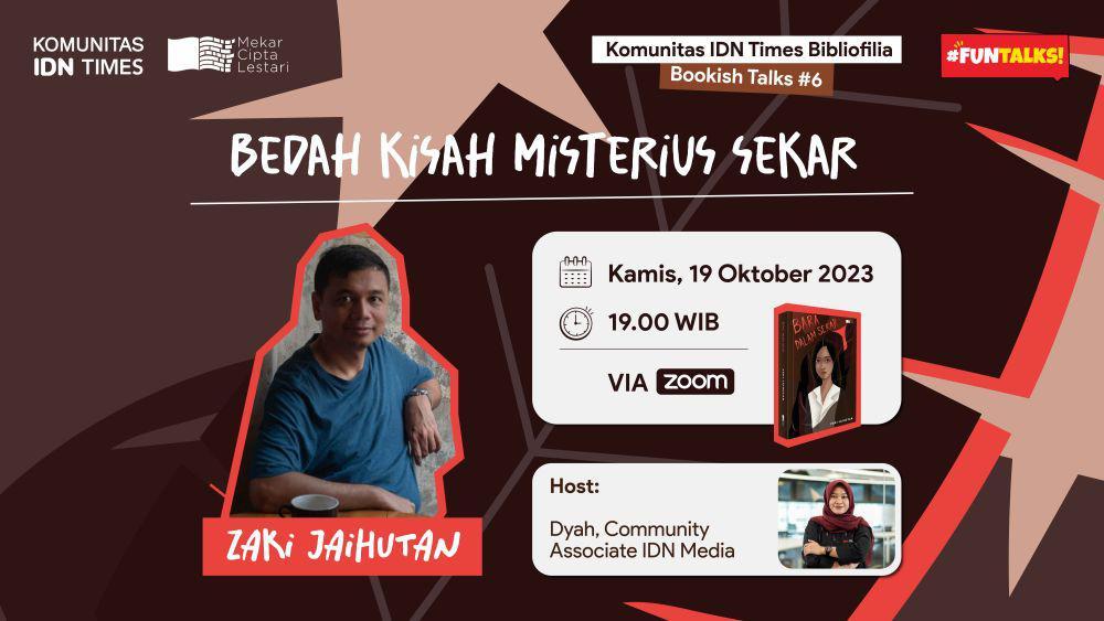 Bedah Novel Bara dalam Sekar bersama Komunitas IDN Times Bibliofilia