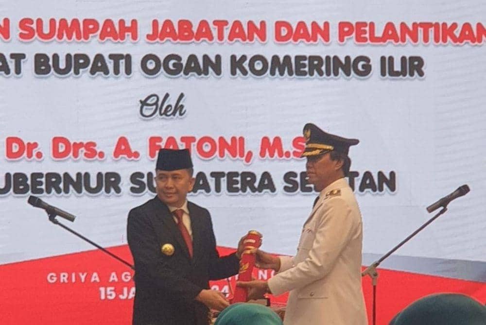 Sekda OKI Ditunjuk Jadi Pj Bupati, Diminta Fokus Tangani Karhutla