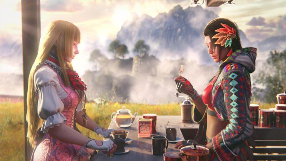 Azucena dan Lili minum bersama. (dok. Bandai Namco Entertainment/Tekken 8)