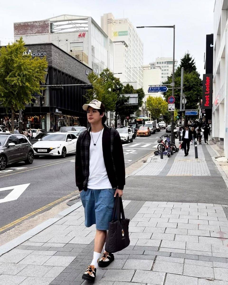 mix and match short pants ala Mark Pakin (instagram.com/mmarkpkk)