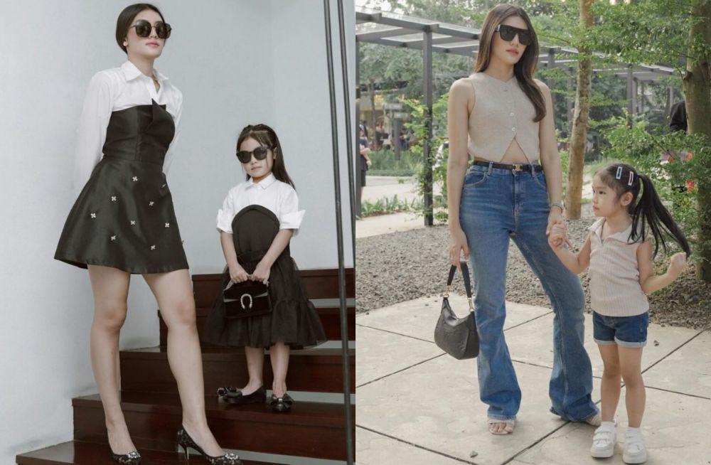 9 Style OOTD Ibu dan Anak ala Anissa Aziza dan Alinea, Kece Abis!