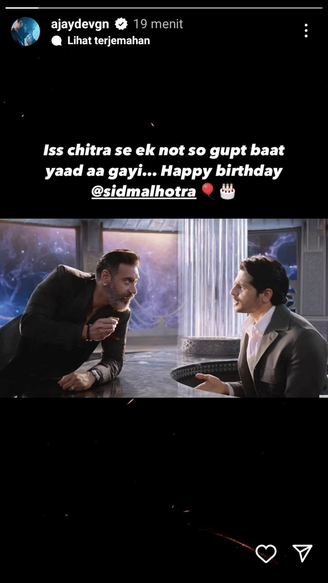 unggahan Ajay Devgan (instagram.com/ajaydevgn)