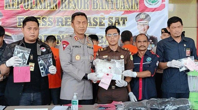 Sabu Senilai Rp1,4 Miliar Gagal Beredar di Wilayah Banyuasin