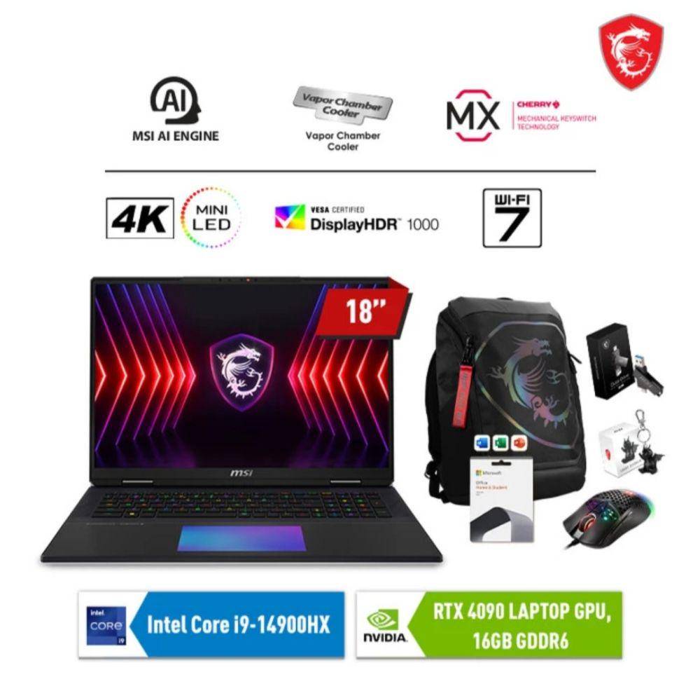 MSI Titan 18 Hx A14VIG (tokopedia.link/MSI Official Store)