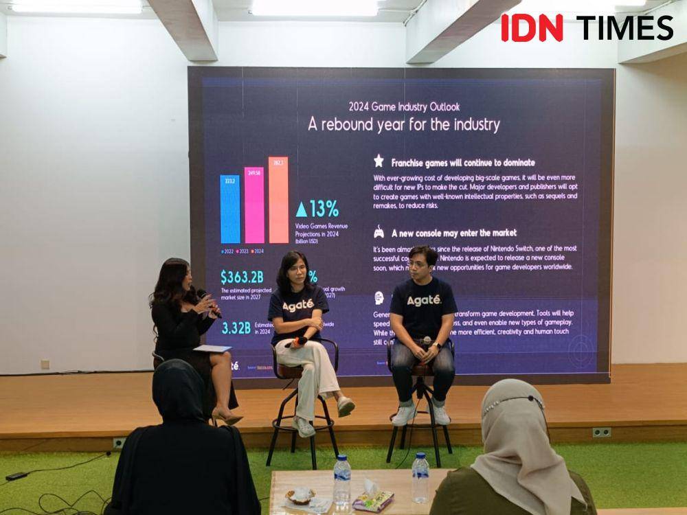 Shieny Aprilia, Co-Founder and CEO Agate, Cipto Adiguno, Chief Strategy Officer Agate (IDN Times/Fatkhur Rozi)