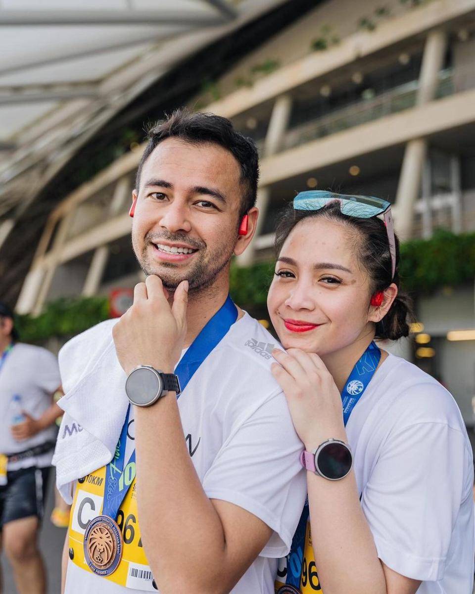 Ide gaya rambut untuk olahraga ala Nagita Slavina (instagram.com/raffinagita1717)