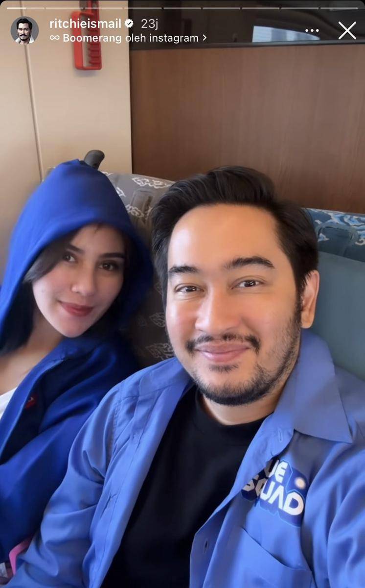 potret Syahnaz Sadiqah dampingi Jeje blusukan (Instagram.com/ritchieismail)