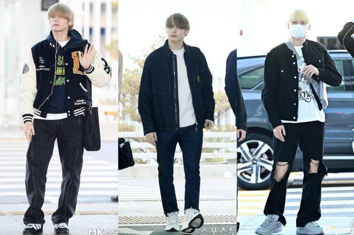 10 Gaya OOTD dengan T-shirt dan Outer ala Hueningkai TXT, Hype Abis!