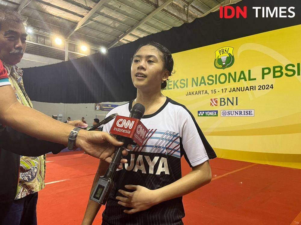 Tunggal putri Jaya Raya, Ni Kadek Dhinda Amartya Pratiwi memenangkan final Seleknas PBSI 2023 (IDN Times/Margith Juita Damanik)