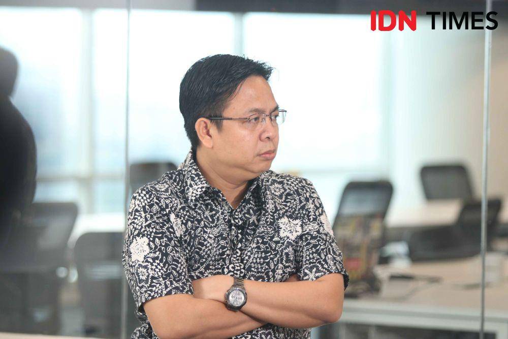 Burhanuddin Muhtadi dalam acara Real Talk with Uni Lubis dengan tema "Di Balik Angka-angka Pilpres 2024". (IDN Times/Fauzan)