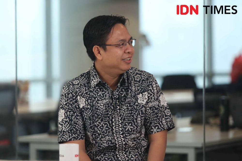 Burhanuddin Muhtadi dalam acara Real Talk with Uni Lubis dengan tema "Di Balik Angka-angka Pilpres 2024". (IDN Times/Fauzan)