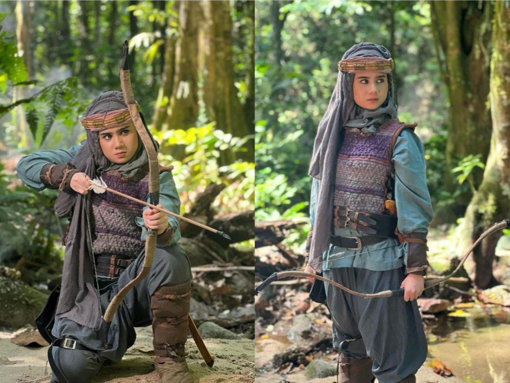 8 Potret Tissa Biani di Balik Layar Film Pendekar Awang, Tampil Garang