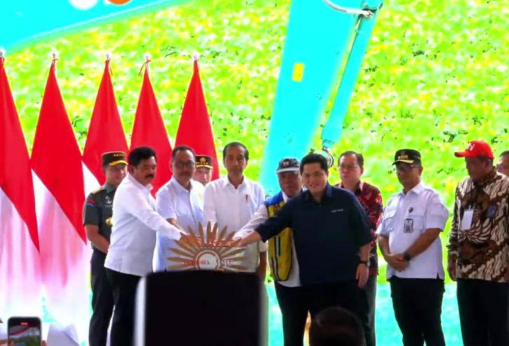 Groundbreaking Gedung Kantor Otorita IKN pada Rabu (17/1/2024). (youtube.com/Sekretariat Presiden)