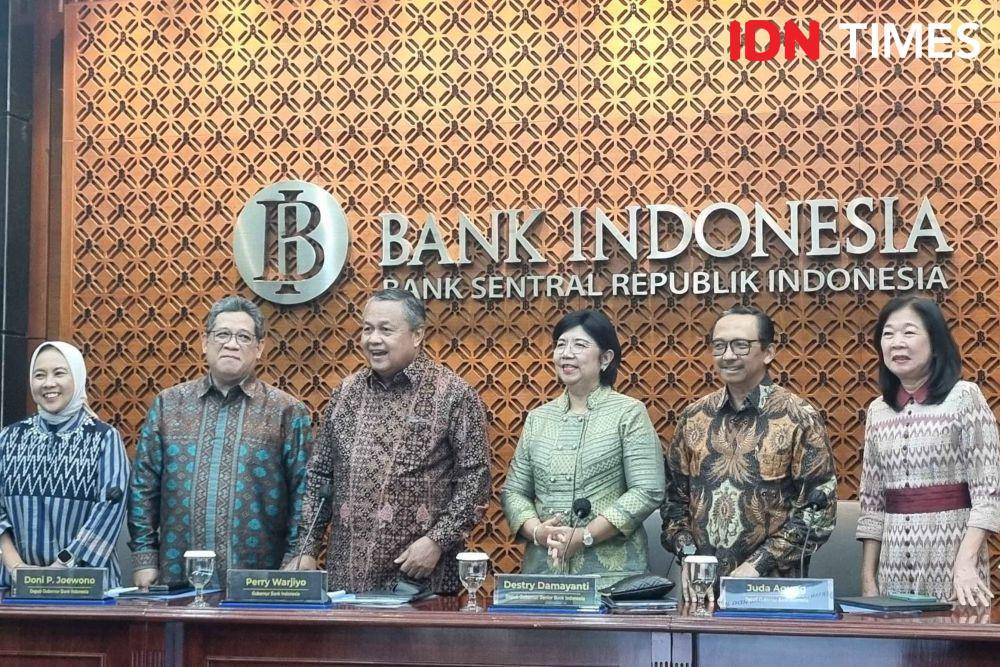 Konferensi Pers RDG BI Januari 2024. (IDN Times/Triyan)
