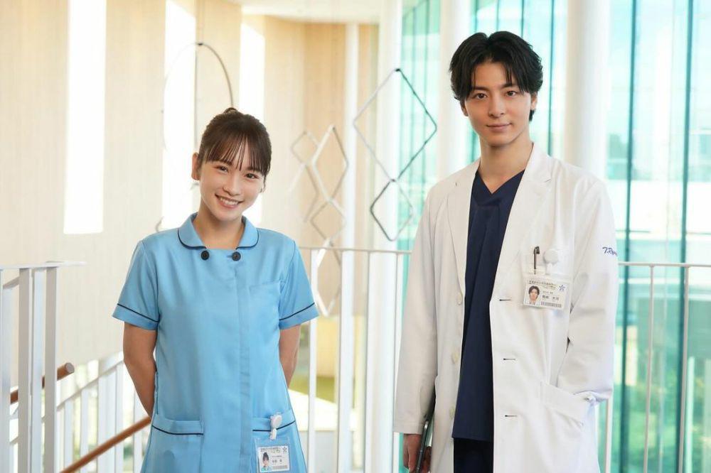 Rina Kawaei dan Mahiro Takasugi di dorama Tonari no Nurse Aid (dok. NTV/Tonari no Nurse Aid)