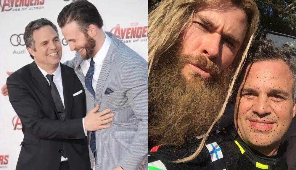 potret Mark Ruffalo bersama Chris Evans dan Chris Hemsworth (instagram.com/markruffalo)