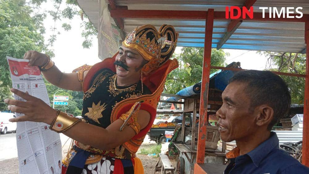 Ketika Gatotkaca Keliling Pantura untuk Cegah Golput di Pemilu 2024