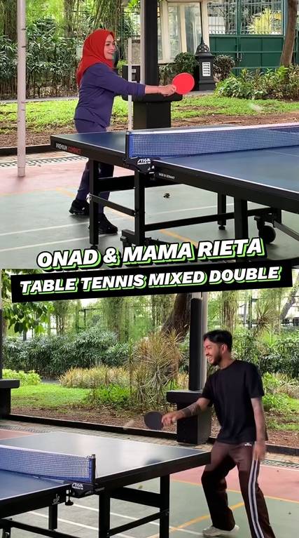 potret Rieta Amilia latihan tenis meja (instagram.com/rans.entertainment)