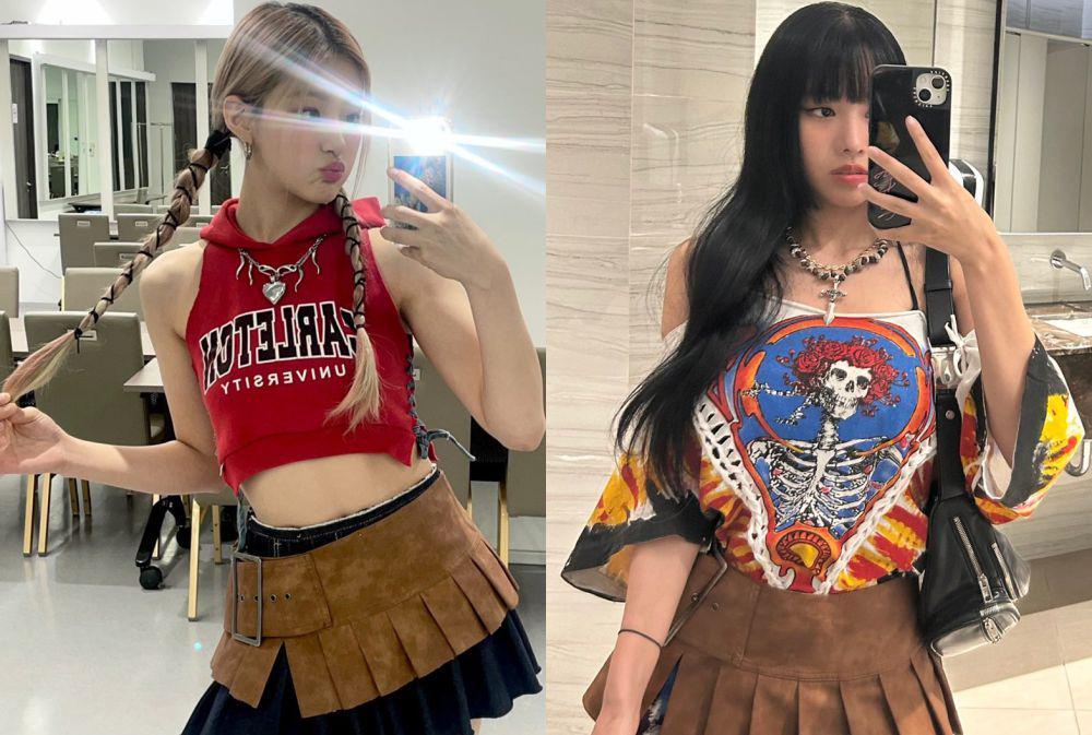 11 Ide OOTD dengan Mini Pleated Skirt ala Member KISS OF LIFE