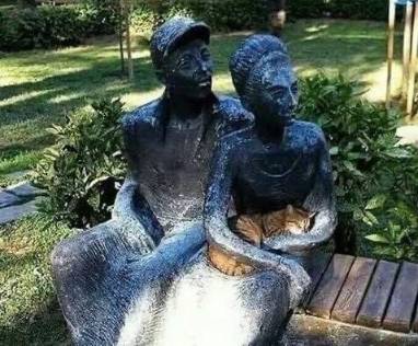 potret kucing nongkrong di taman (reddit.com/NiAaGgRaa)