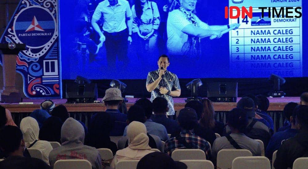 Kampanye AHY di Sukoharjo, Jawa Tengah. (IDN Times/Larasati Rey)