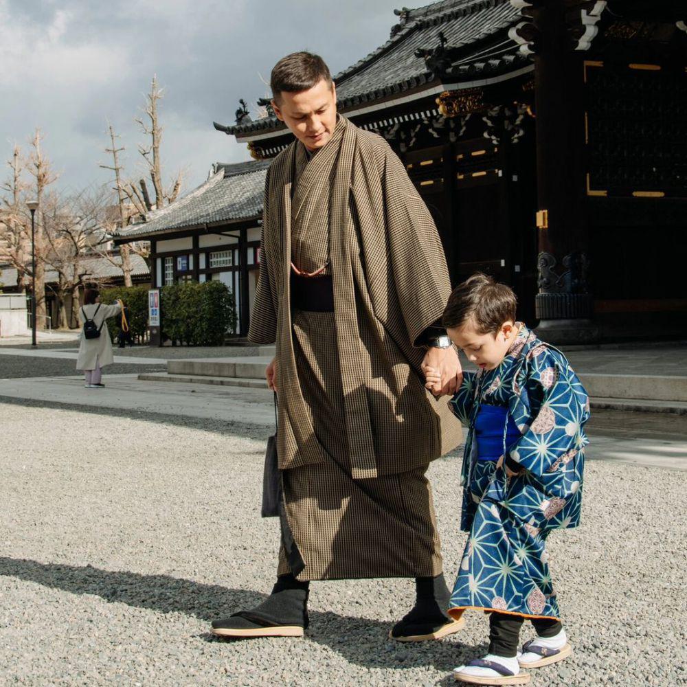 potret Saka pakai kimono (instagram.com/andhiiikapratama)
