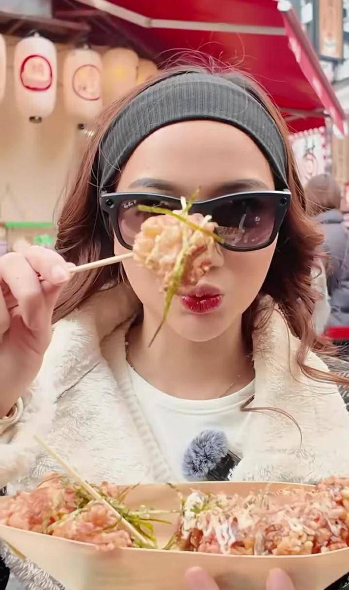 potret Nanda Arsyinta kulineran di Dotonbori (instagram.com/nandaarsynt)