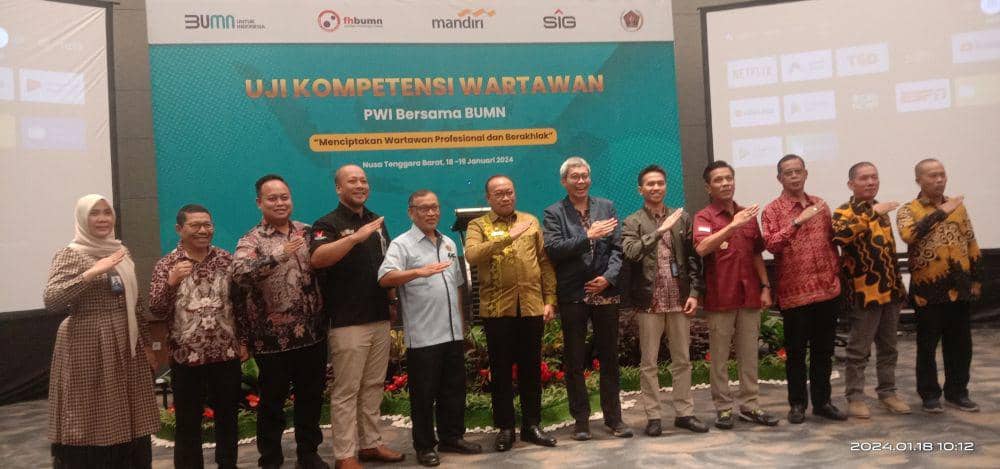 Pembukaan UKW di Provinsi NTB pada Kamis (18/1/2024). (Dok.Humas PWI)
