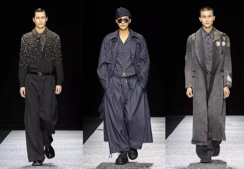 Emporio Armani F/W 2024 di Milan Fashion Week (dok. Armani)