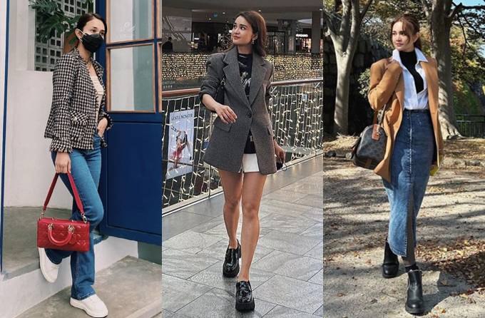 style Michelle Ziudith dengan blazer (instagram.com/michelleziu)