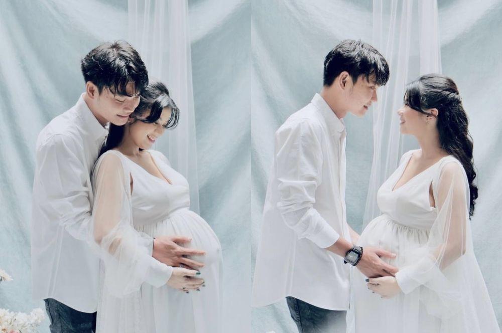 7 Maternity Shoot Nabila Istri Tri Suaka Jelang Lahiran Anak Pertama