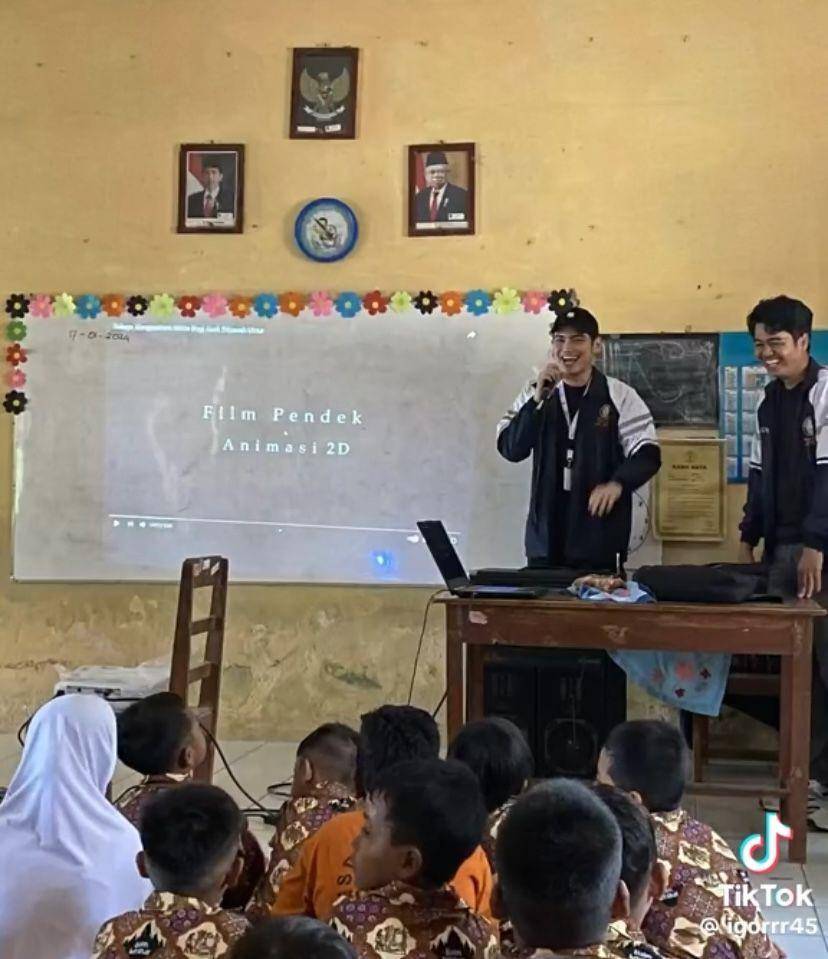 potret Irzan Faiq KKN di Klaten (tiktok.com/igorrr45)