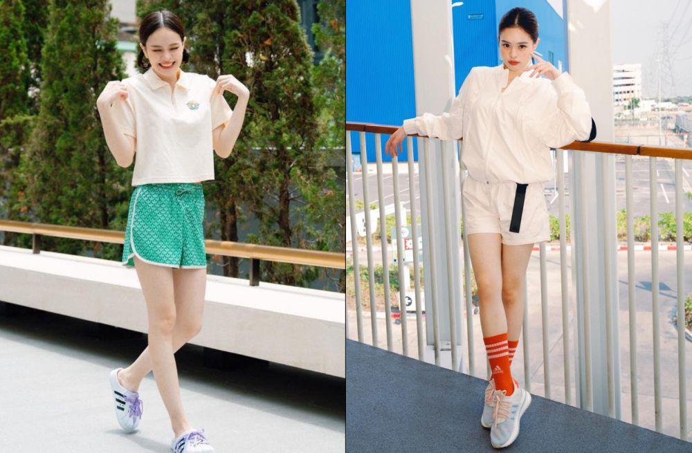 9 Ide Outfit Sporty ala Ally Nitibhon agar Makin Semangat Berolahraga