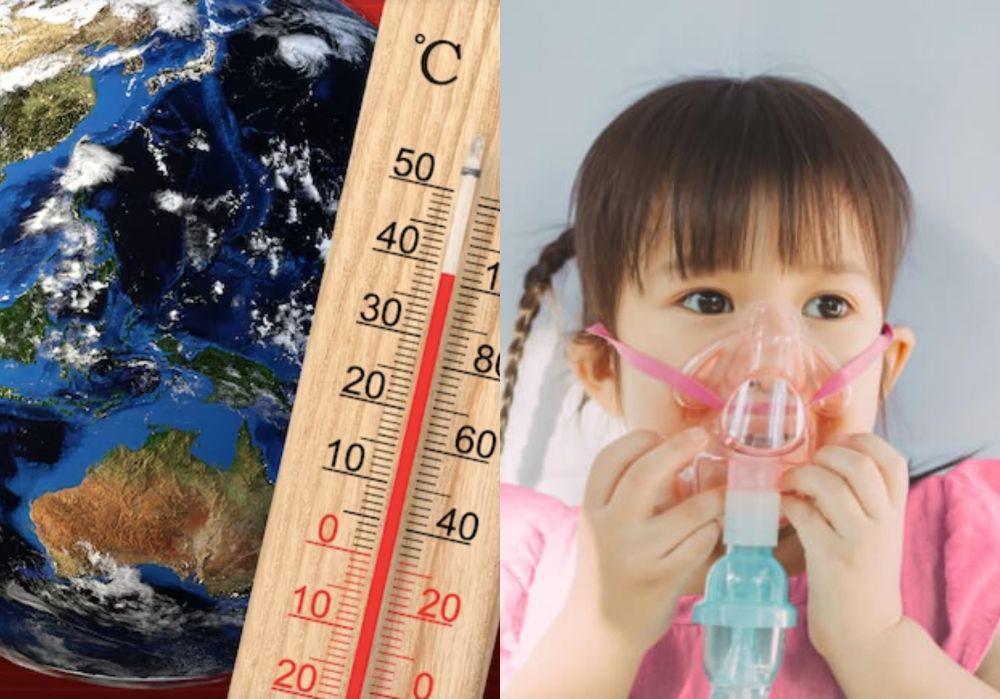 Asia Terpanggang Panas Ekstrem Dapat Memicu ISPA pada Anak